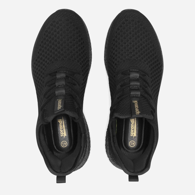 Buty sportowe męskie z siatki na platformie oddychające Sprandi MP07-GVA1 41 26 cm Czarne (5904862746548) - obraz 6