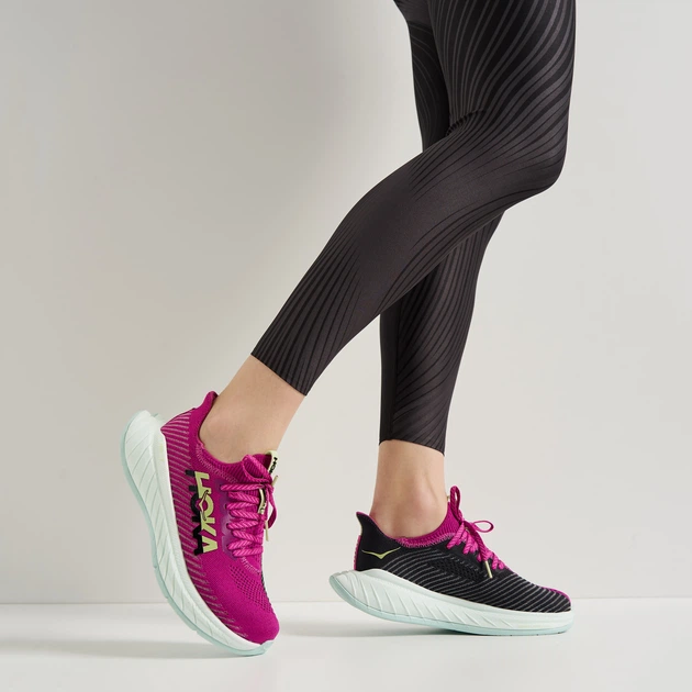 Женские кроссовки для бега HOKA ONE ONE Carbon X 3 1123193 FFBL 38.5 (7US) 24 см Фуксия (195719213305) - изображение 7