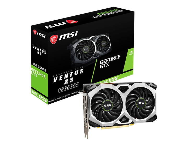 Видеокарта MSI GeForce GTX 1660 Super Ventus XS OC 6GB GDDR6 (192bit ...