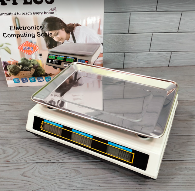 Весы торговые A-Plus электронные с дисплеем и аккумулятором до 50кг (SC-1660) - Фото 7 Весы торговые A-Plus электронные с дисплеем и аккумулятором до 50кг (SC-1660) - изображение 7