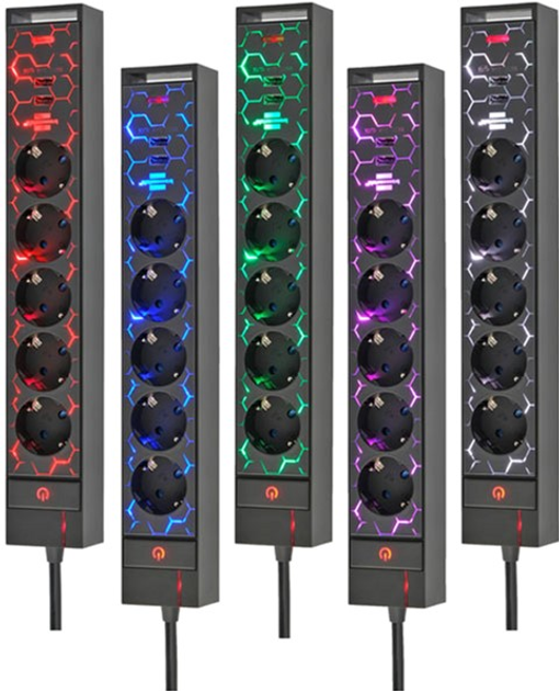 Удлинитель Brennenstuhl GSL 5 розеток USB зарядка 1.5 м (1153560100 ...