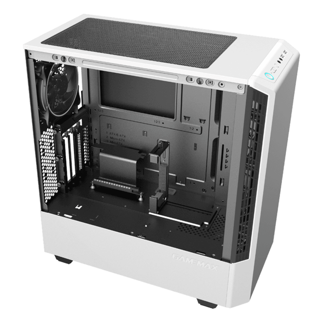 Корпус компьютерный ATX GameMax Panda White без блока питания/Middle tower/RGB-подсветка Белый - изображение 7