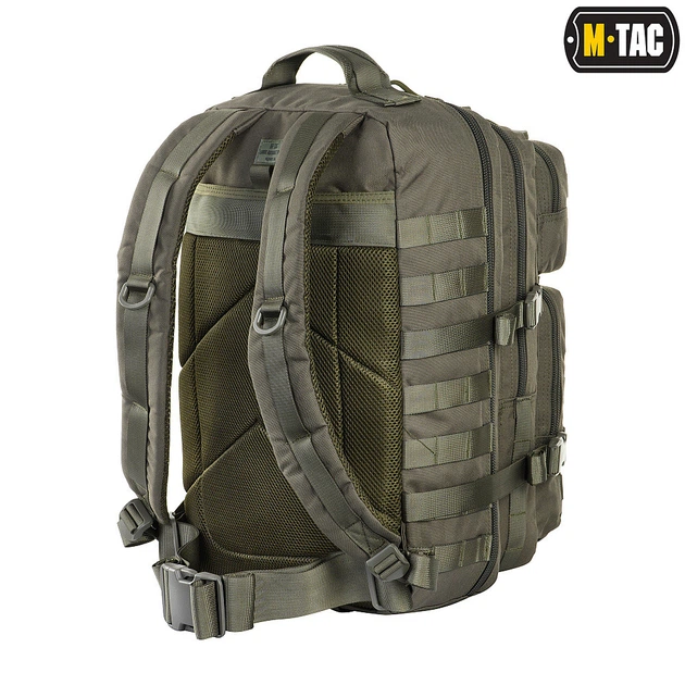 Рюкзак M-TAC Assault тактический штурмовой военный 40L Оливка 52x29x28 (9027) - изображение 8