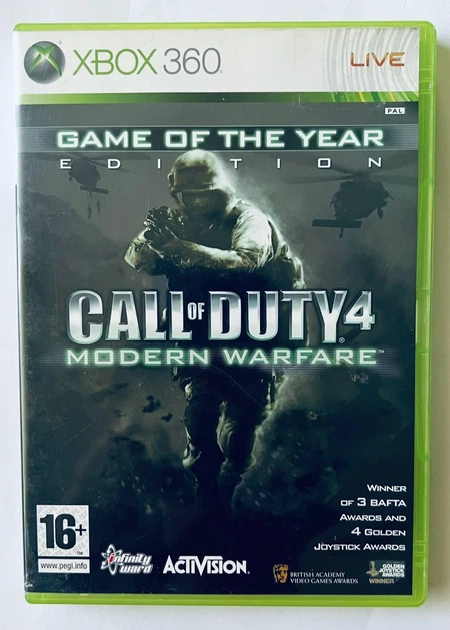 Call of Duty 4 Modern Warfare Game of the Year Edition, Б/В, англійська версія - диск для Xbox 360 - Фото 1 Call of Duty 4 Modern Warfare Game of the Year Edition, Б/В, англійська версія - диск для Xbox 360 - зображення 1