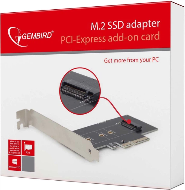 Karta rozszerzeń Gembird PCI-Express dla M.2 SSD (PEX-M2-01) - obraz 4