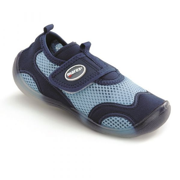 Тапочки коралові Mares Aquashoes Aqua Junior дитячі (синьо-блакитний ...