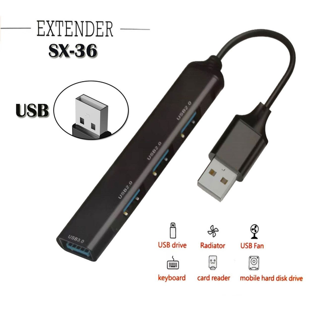 Usb Extender Sx In Adapter Usb To Usb Usb Black