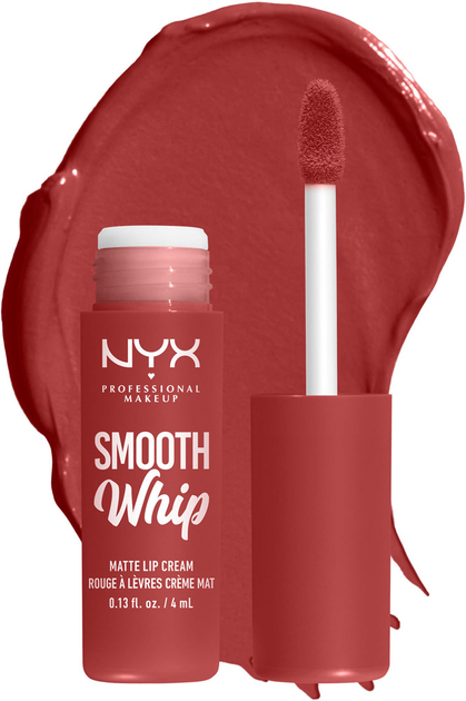 Акція на Рідка матова помада-крем для губ NYX Professional Makeup Smooth WHip 05 Parfait 4 мл від Rozetka
