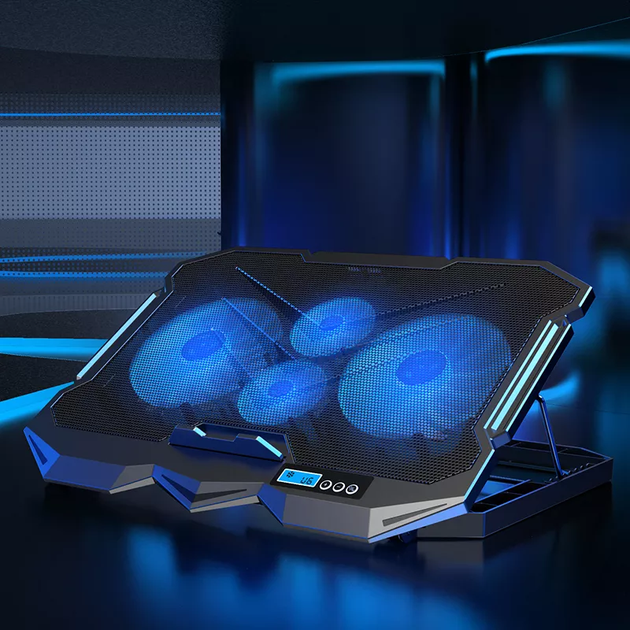 Підставка для ноутбука з охолодженням VHG K22 Laptop Cooling Pad Grey - Фото 8 Підставка для ноутбука з охолодженням VHG K22 Laptop Cooling Pad Grey - зображення 8