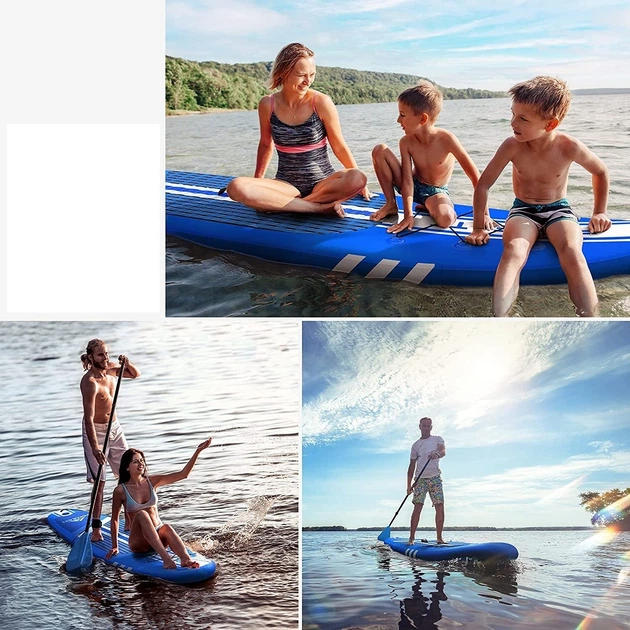 Надувна SUP дошка Forceatt Blue Ocean 310 x 76 x 15, Pabble Board, САП борд, дошка для греблі стоячи (повний комплект) - Фото 5 Надувна SUP дошка Forceatt Blue Ocean 310 x 76 x 15, Pabble Board, САП борд, дошка для греблі стоячи (повний комплект) - зображення 5