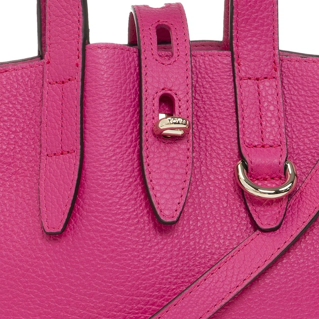 Torebka crossbody damska ze skóry naturalnej Furla Net Mini Tote BASRFUAHSF0000375S9013 Fuksja (8050597159133) - obraz 7