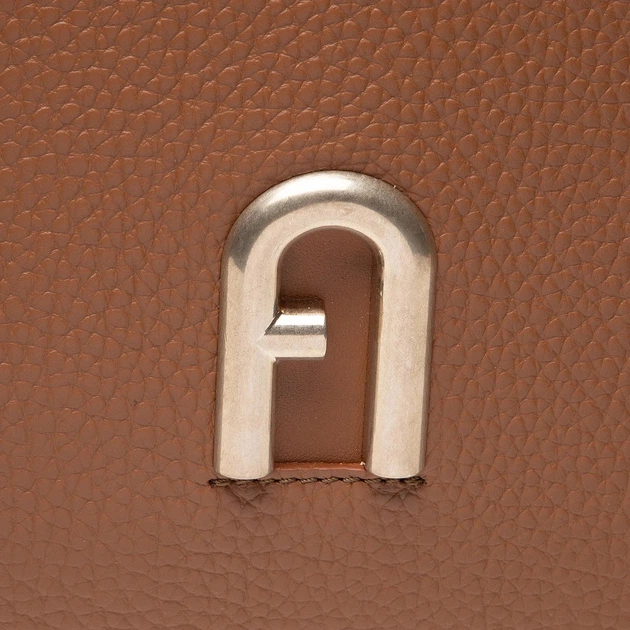 Skórzana shopperka damska Furla Primula L Tote WB00552BX004103B009035 Koniak (8050597110004) - obraz 7