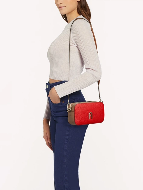 Сумка крос-боді жіноча шкіряна Furla Primula Mini Crossbody WB00667BX11951571S9035 Spritz Greige (8050597206738) - зображення 2