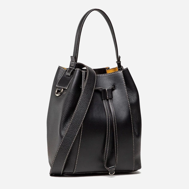 Skórzana Torebka damska przez ramię Furla Miastella S Bucket Bag WB00326BX0053O60001007 Nero (8050597036182) - obraz 5