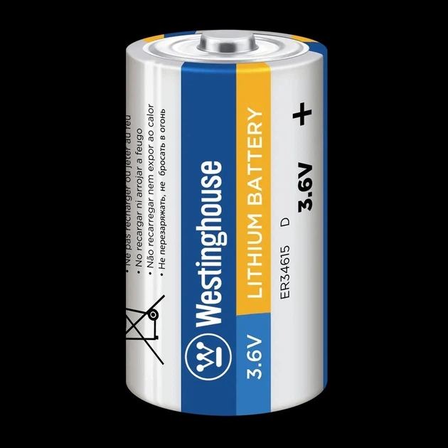 Літієва батарейка Westinghouse Li-SoCL2 3,6 V D/ ER34615 19000mAh ...