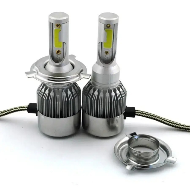 LED лампи для авто H4 C6 LED Headlight 36W 3800LM DC8-48V світлодіодні .