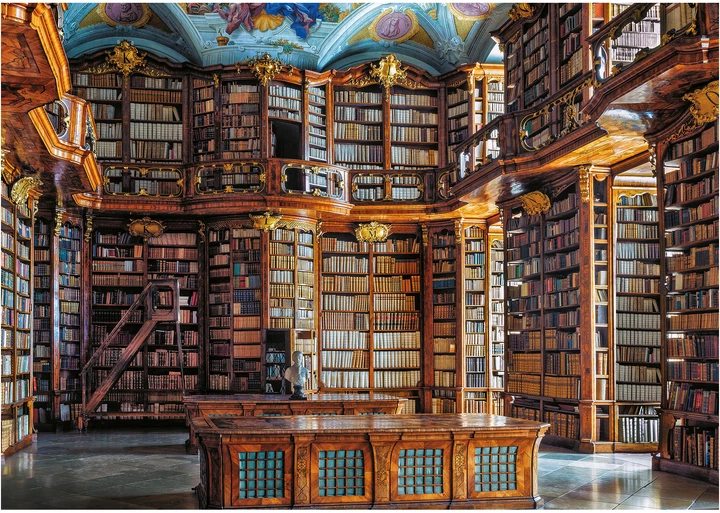 Puzzle Piatnik Biblioteka św. Floriana 1000 elementów (9001890556142) - obraz 2