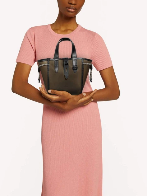Torebka crossbody damska ze skóry naturalnej Furla Net Mini Tote BASRFUABX0919O60001042 Czarna (8050597141480) - obraz 2