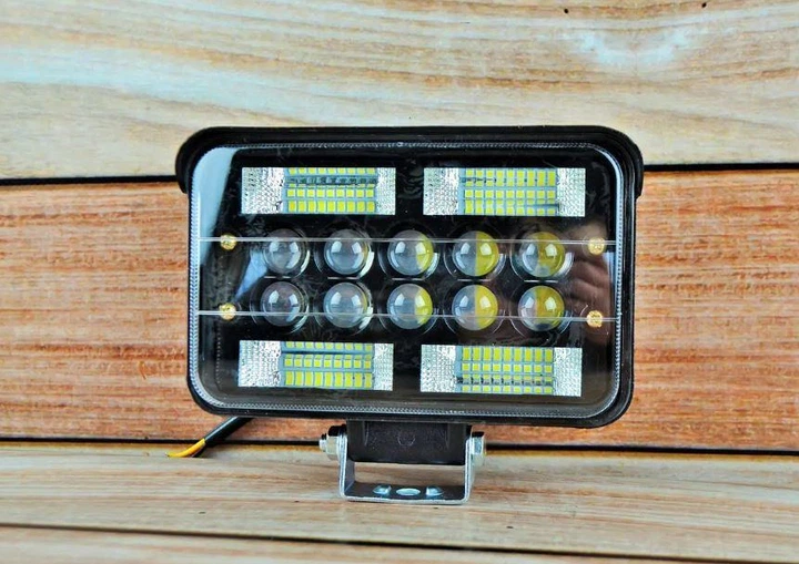 LED фара (1шт) 138W четкая световая граница! ближний + дальний 12-24V (17х11х6см) - изображение 4