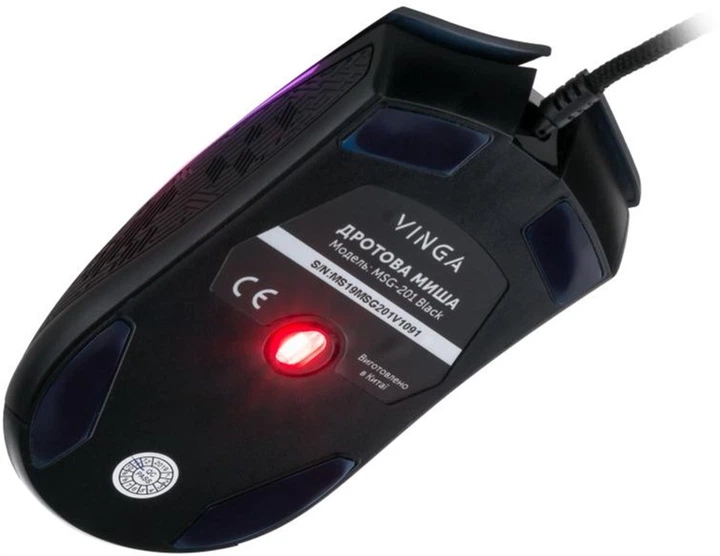 Миша Vinga MSG-201 USB Black - зображення 8