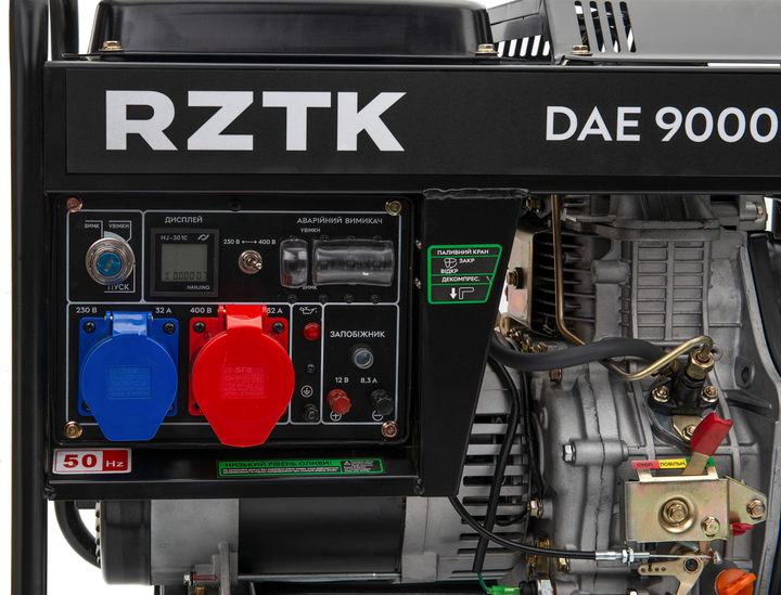 Генератор дизельний RZTK DAE 9000DXE-3 - зображення 6