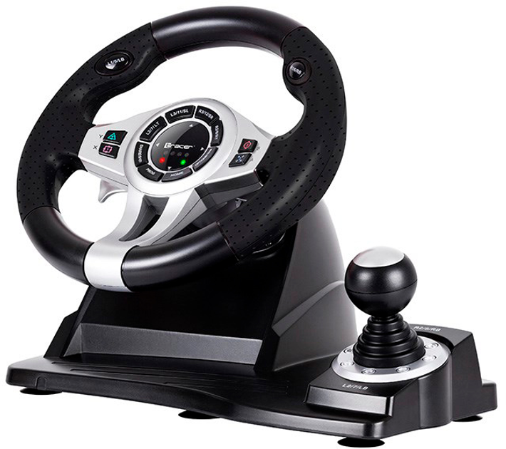 Дротовий руль Tracer TRAJOY46524 PC, PS4, PS3 Black (TRAJOY46524) - зображення 5