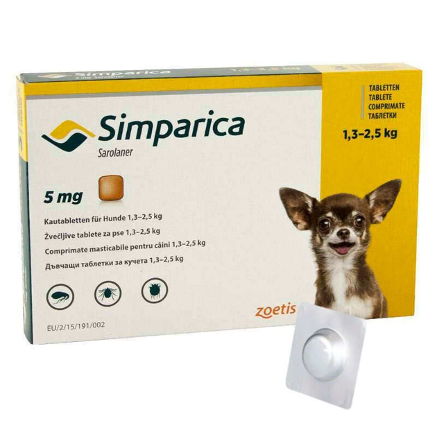 Simparica (Симпарика) - Противопаразитарные жевательные таблетки, для ...