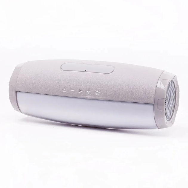 Беспроводная Bluetooth колонка с RGB подсветкой T&G TG165C-LED со светомузыкой, USB, microSD, FM радио, Микрофон Grey - изображение 7