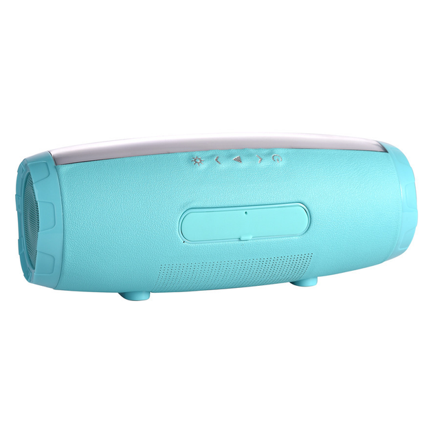 Беспроводная Bluetooth колонка с RGB подсветкой T&G TG165C-LED со светомузыкой, USB, microSD, FM радио, Микрофон Mint - изображение 7