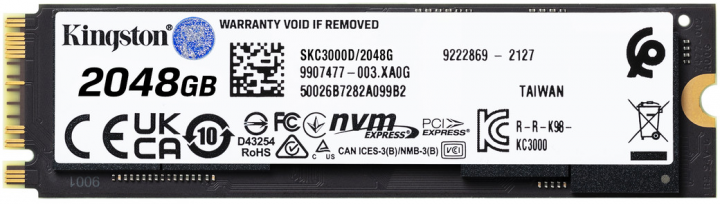 SSD диск Kingston KC3000 (SKC3000D/2048G) - Фото 2 SSD диск Kingston KC3000 (SKC3000D/2048G) - изображение 2