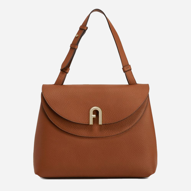 Skórzana torba shopper damska Furla Primula L Top Handle WB00553BX004103B009035 Cognac (8050597110066_8050597206271) - obraz 1