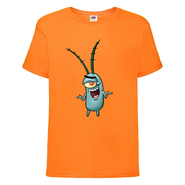 Футболка дитяча Спанч Боб 14 (Sponge Bob) помаранчева 128 см від ...