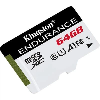 Карта памяти Kingston 64GB microSDXC class 10 UHS-I U1 A1 High Endurance (SDCE/64GB) - Фото 2 Карта памяти Kingston 64GB microSDXC class 10 UHS-I U1 A1 High Endurance (SDCE/64GB) - изображение 2