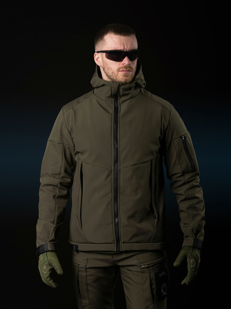Тактическая куртка утепленная BEZET Softshell Робокоп 6289 L Хаки (2000094557631) - изображение 2