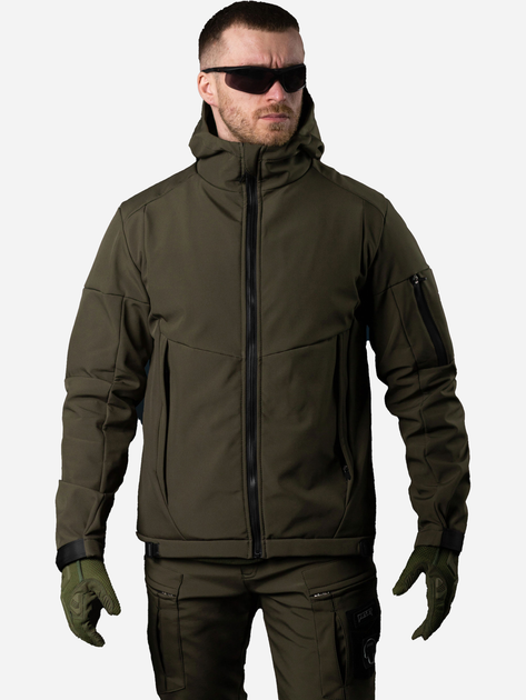 Тактична куртка утеплена BEZET Softshell Робокоп 6289 XL Хакі (2000101680420) - зображення 1