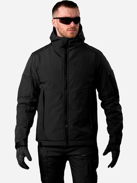 Тактична куртка утеплена BEZET Softshell Робокоп 5747 L Чорна (2000093211459) - зображення 1