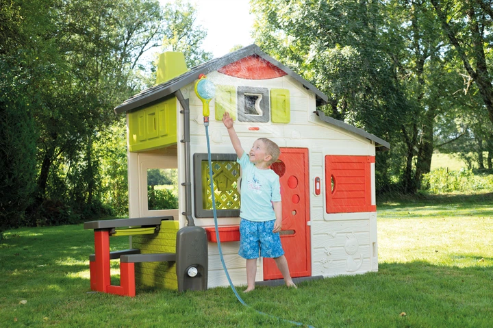 Prysznic ogrodowy Smoby 3 w 1 z montażem do domku 29.5 x 15 x 4.7 cm (3032168109148) - obraz 10