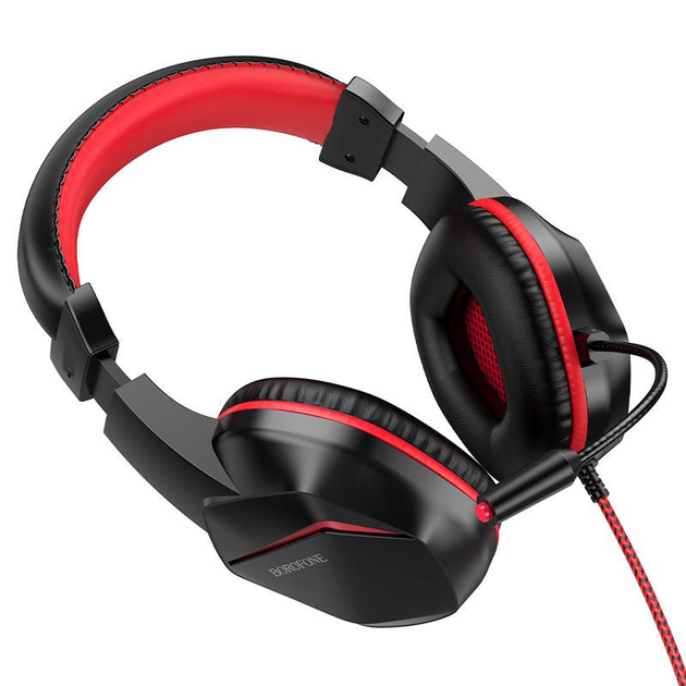 Игровые наушники стерео с микрофоном BOROFONE BO104 Красный купить в ...
