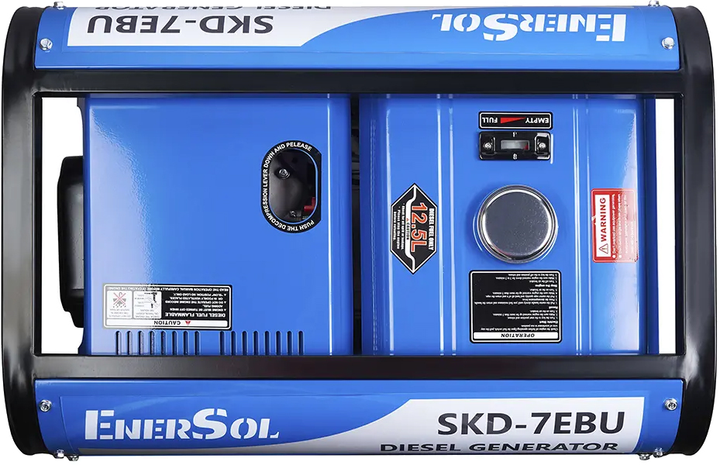 Генератор дизельний EnerSol SKD-7EBU 6/6.5 кВт 1 та 3 фази електричний пуск AVR - зображення 7