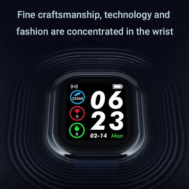 Смарт годинник Smart watch SWY68S розумний браслет з функціями фітнес трекера, вологозахистом, пульсометром та крокоміром Синій - Фото 5 Смарт годинник Smart watch SWY68S розумний браслет з функціями фітнес трекера, вологозахистом, пульсометром та крокоміром Синій - зображення 5