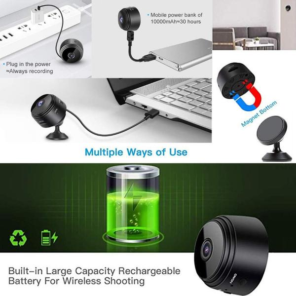 WiFi камера видеонаблюдения 4 ШТУКИ Kinco FullHD-9A Mini 1080p, ночная съёмка, запись на microSD и удалённый доступ - изображение 9