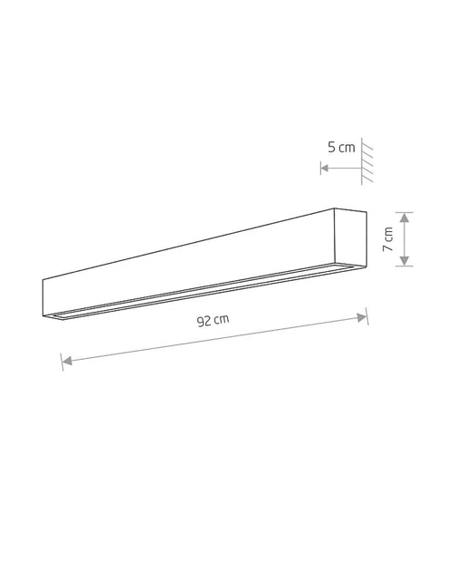 Настінний світильник Nowodvorski 7561 Straight Wall Led M - зображення 2