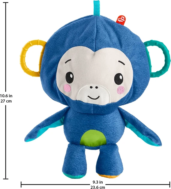 Підвіска - іграшка на дитячу коляску Фішер-Прайс Мавпеня Fisher-Price Activity Monkey and Ball (GRR32) - Фото 3 Підвіска - іграшка на дитячу коляску Фішер-Прайс Мавпеня Fisher-Price Activity Monkey and Ball (GRR32) - изображение 3