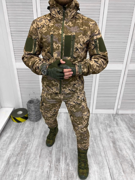 Тактичний військовий костюм Ranger ( Куртка + Штани ), Камуфляж: Піксель, Розмір: L - зображення 1
