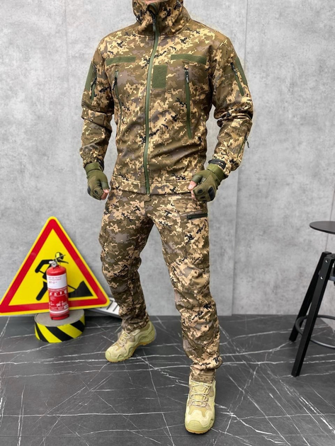 Тактичний військовий костюм K2 ( Куртка + Штани ), Камуфляж: Піксель, Розмір: XL - зображення 1