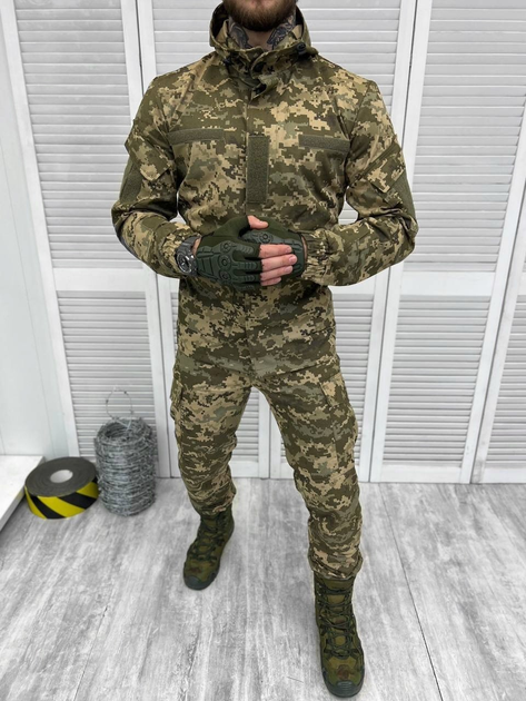 Тактичний військовий костюм Гірка ( Куртка + Штани ), Камуфляж: Піксель ЗСУ, Розмір: 62/6 - зображення 1
