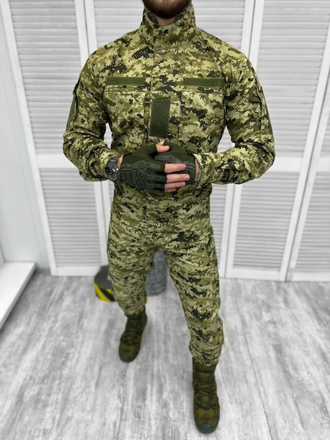 Тактический военный костюм Уставной ГОСТ ( Китель + Штаны ), Камуфляж: Пиксель, Размер: 52/4 - изображение 1