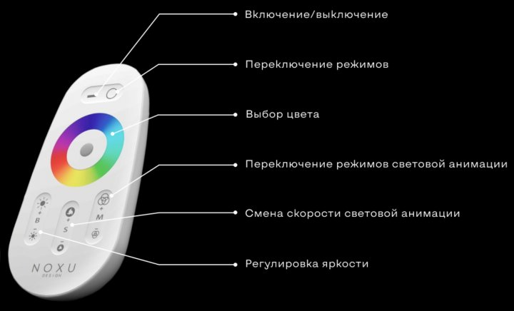 Кутовий Led торшер, лід лампа, лід нічник, RGB підсвічування, 1 м. сенсорний пульт управління - зображення 6