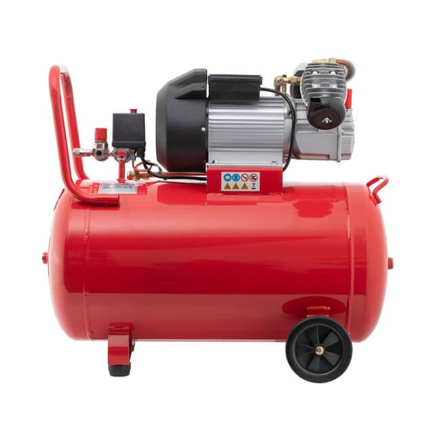 Компресор 100 л, 3 кВт, 220 В, 10 aтм, 420 л/хв, 2 циліндри. INTERTOOL PT-0008 - изображение 3