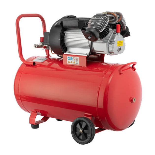 Компресор 100 л, 3 кВт, 220 В, 10 aтм, 420 л/хв, 2 циліндри. INTERTOOL PT-0008 - изображение 4